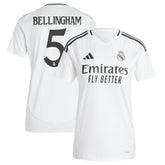 Jude Bellingham Real Madrid Women's 2024/25 Home Replica Player Jersey White - Adidas sale