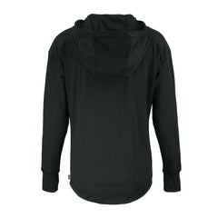 Denver Broncos Cutter & Buck Women's Daybreak Eco Recycled Half-Zip Hoodie Black