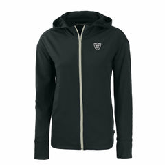 Las Vegas Raiders Cutter & Buck Women's Daybreak Eco Recycled Full-Zip Hoodie Black