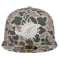 Miami Dolphins New Era Geo Camo 59FIFTY Fitted Hat