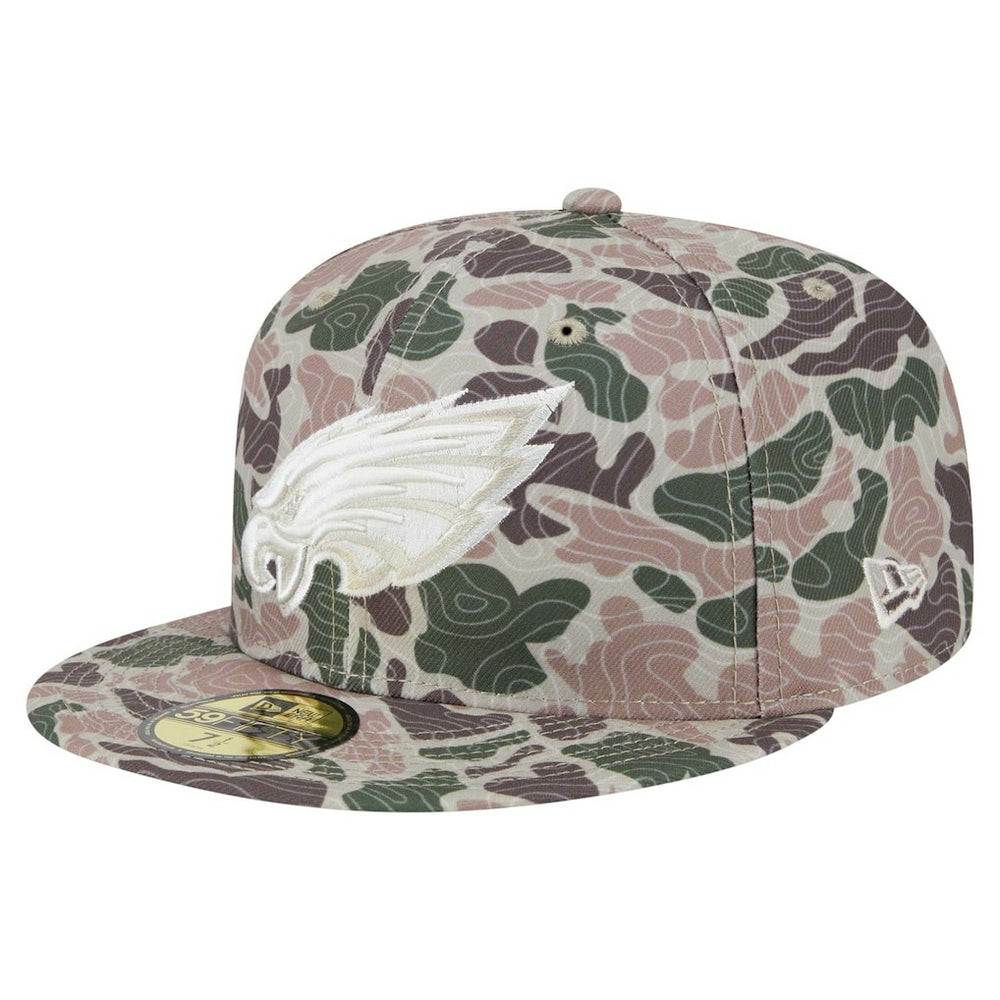 Philadelphia Eagles New Era Geo Camo 59FIFTY Fitted Hat