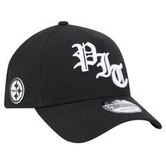 Pittsburgh Steelers New Era Mystic 9FORTY A-Frame Adjustable Hat Black