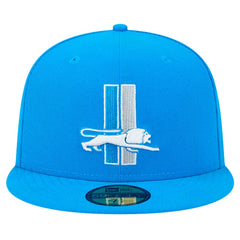 Detroit Lions New Era Omaha Throwback 59FIFTY Fitted Hat Blue