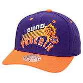 Phoenix Suns All In 2.0 Pro Crown Snapback Hat Purple | Mitchell & Ness Lifestyle