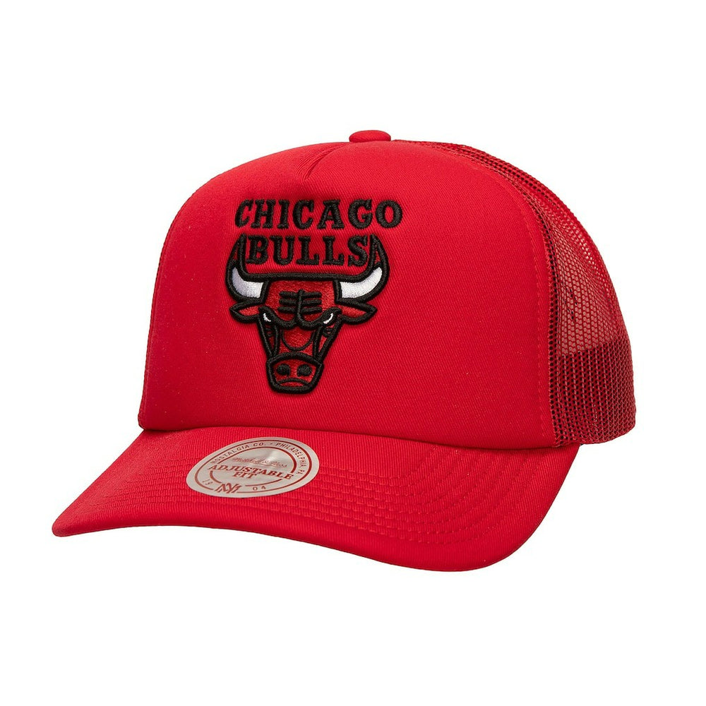 Chicago Bulls Core Evergreen OTC Trucker Adjustable Hat Red | Mitchell & Ness US