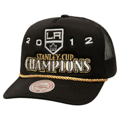 Los Angeles Kings Mitchell & Ness SOUL Collection Golden Stanley Cup Champions Trucker Adjustable Hat - Black - NHL 201700893