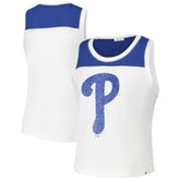 Philadelphia Phillies '47 Women's Premier Zoey Waist Length Tank Top - White - 47 brand Online