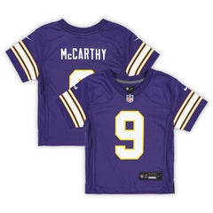 Nike J.J. McCarthy Minnesota Vikings Preschool Classic Player Game Jersey Purple