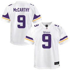 Nike J.J. McCarthy Minnesota Vikings Youth Game Jersey White