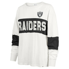 47 brand Las Vegas Raiders '47 Women's Clubhouse Pride Taylor Long Sleeve T-Shirt Cream