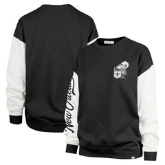 47 brand New Orleans Saints '47 Women's Double Header Rise Andie Pullover Sweatshirt Black