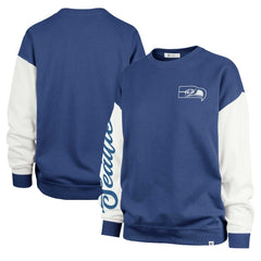 47 brand Seattle Seahawks '47 Women's Double Header Rise Andie Pullover Sweatshirt College Navy