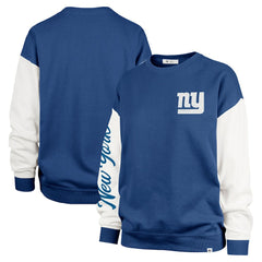 47 brand New York Giants '47 Women's Double Header Rise Andie Pullover Sweatshirt Royal