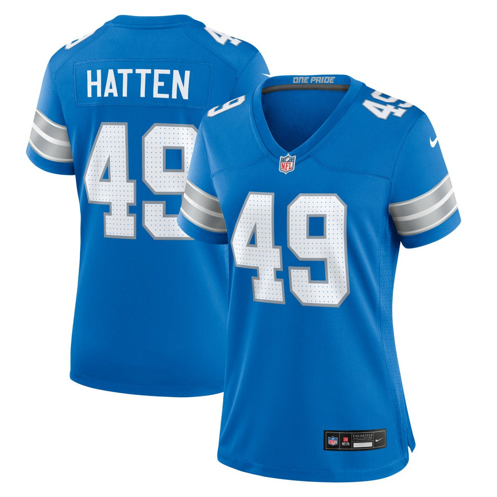 Nike Hogan Hatten Detroit Lions Women's Game Jersey Blue