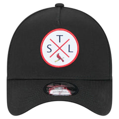 St. Louis Cardinals New Era 9FORTY A-Frame Adjustable Hat - Black - New Era on Sale