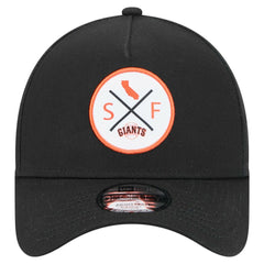 San Francisco Giants New Era 9FORTY A-Frame Adjustable Hat - Black - New Era on Sale