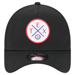 Texas Rangers New Era 9FORTY A-Frame Adjustable Hat - Black - New Era on Sale