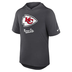 Nike Kansas City Chiefs Tri-Blend Performance Hoodie T-Shirt Anthracite