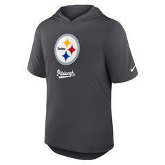 Nike Pittsburgh Steelers Tri-Blend Performance Hoodie T-Shirt Anthracite