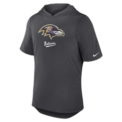 Nike Baltimore Ravens Tri-Blend Performance Hoodie T-Shirt Anthracite