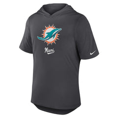 Nike Miami Dolphins Tri-Blend Performance Hoodie T-Shirt Anthracite