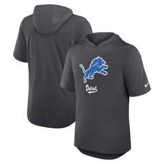 Nike Detroit Lions Tri-Blend Performance Hoodie T-Shirt Anthracite