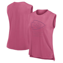 Fanatics Kansas City Chiefs Women's Studio Embrace Tank Top Pink