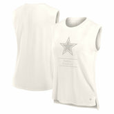 Fanatics Dallas Cowboys Women's Studio Embrace Tank Top Cream