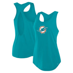 Fanatics Miami Dolphins Women's Iron Fan Tank Top Aqua