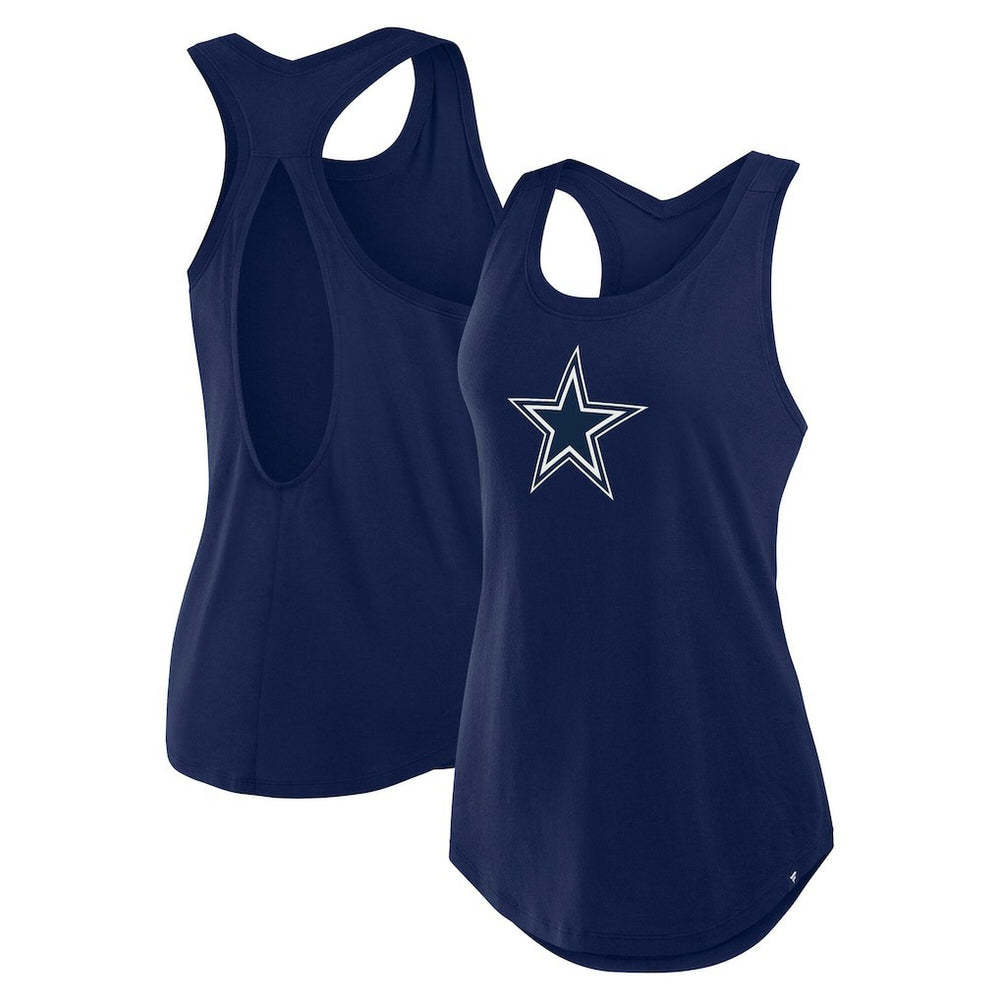 Fanatics Dallas Cowboys Women's Iron Fan Tank Top Navy