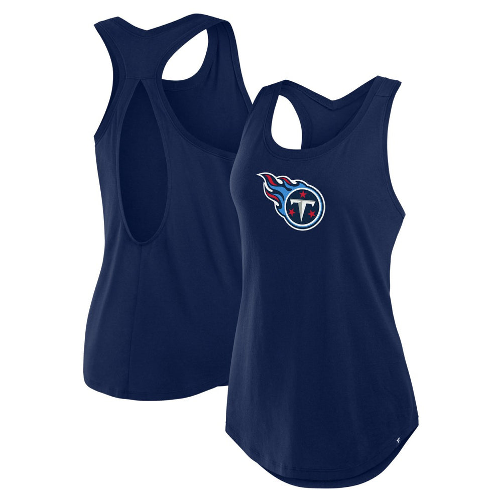 Fanatics Tennessee Titans Women's Iron Fan Tank Top Navy