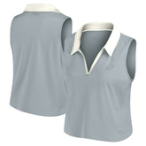 Fanatics Philadelphia Eagles Women's Studio Wellness V-Neck Tank Top Gray