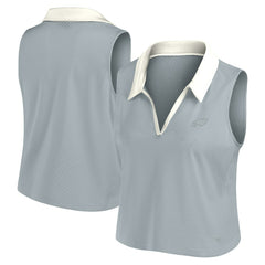 Fanatics Philadelphia Eagles Women's Studio Wellness V-Neck Tank Top Gray