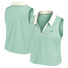 Fanatics Miami Dolphins Women's Studio Wellness V-Neck Tank Top Mint