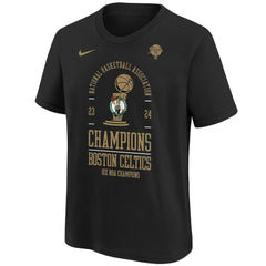 Boston Celtics Youth 18-Time NBA Finals Champions Locker Room T-Shirt Black | Nike for sale