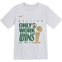 Boston Celtics Youth 2024 NBA Finals Champions Celebration Parade T-Shirt White | Nike discount