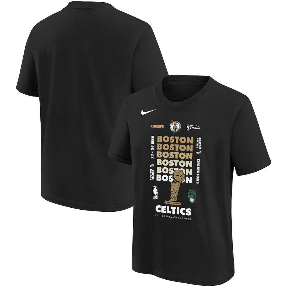 Boston Celtics Youth 2024 NBA Finals Champions Expressive T-Shirt Black | Nike online