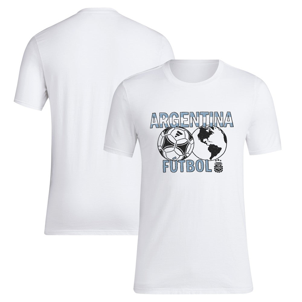 Argentina National Team Around The World T-Shirt White - Adidas cheap