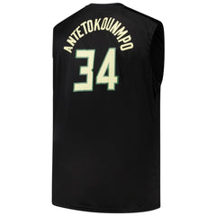 Giannis Antetokounmpo Milwaukee Bucks Profile Big & Tall Player Muscle Tank Black