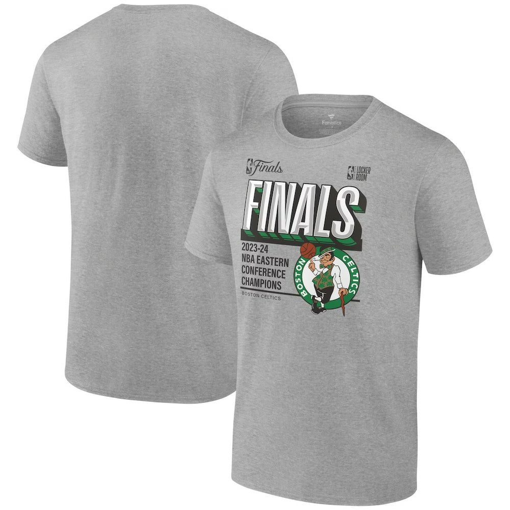 Boston Celtics 2024 Eastern Conference Champions Locker Room Big & Tall T-Shirt Heather Gray | Fanatics Lifestyle
