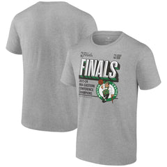 Boston Celtics 2024 Eastern Conference Champions Locker Room Big & Tall T-Shirt Heather Gray | Fanatics Lifestyle