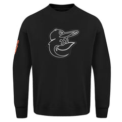 Baltimore Orioles Pro Standard Paint The City Dropped Shoulder Pullover Sweatshirt - Black - MLB Online