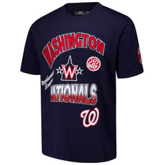 Washington Nationals Pro Standard Turn It Up Dropped Shoulder T-Shirt - Navy - MLB Online