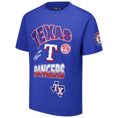 Texas Rangers Pro Standard Turn It Up Dropped Shoulder T-Shirt - Royal - MLB on Sale