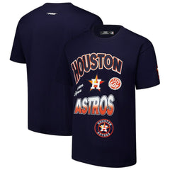 Houston Astros Pro Standard Turn It Up Dropped Shoulder T-Shirt - Navy - MLB on Sale