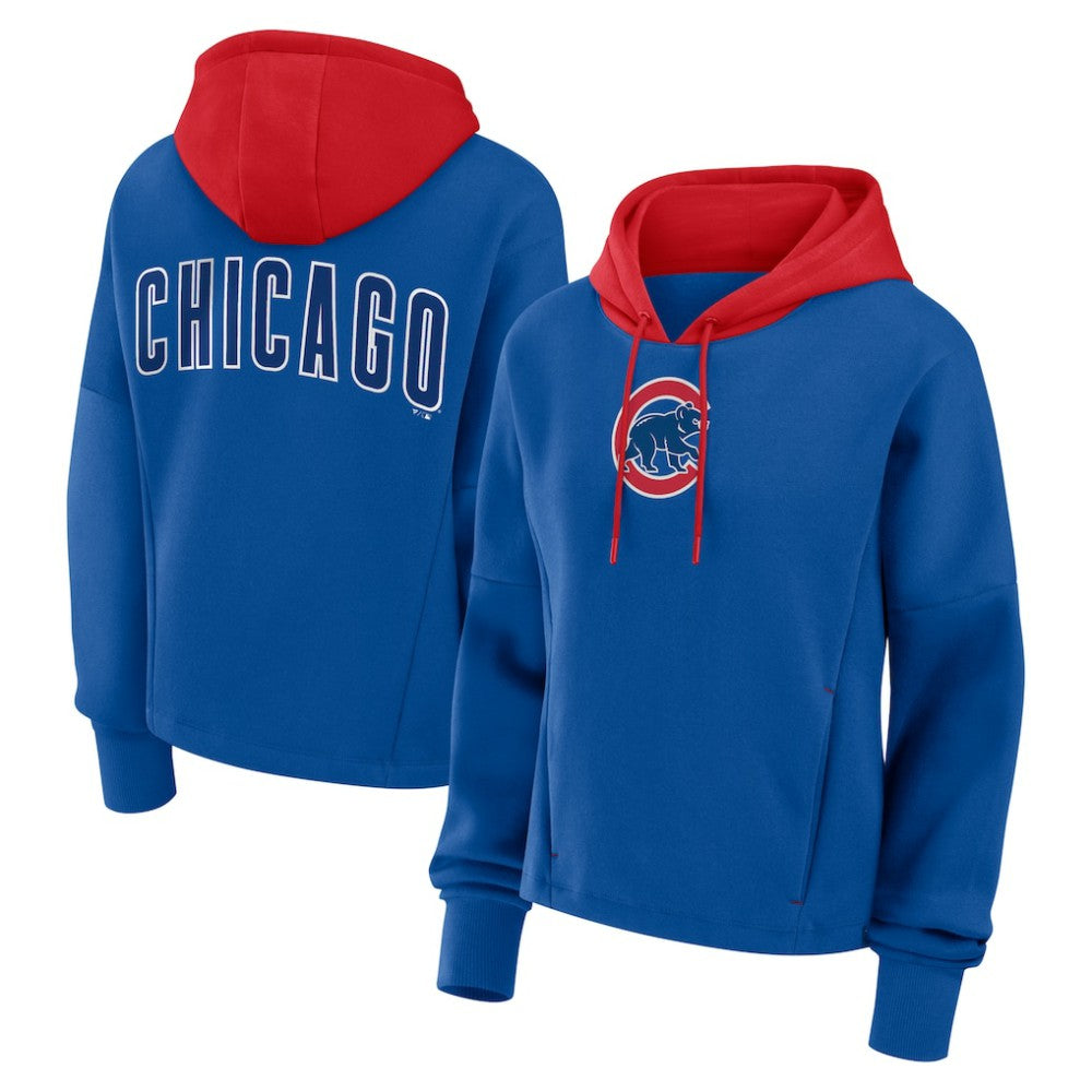 Chicago Cubs Fanatics Women's Oversized Legacy Favorite Spectator Pullover Hoodie - Royal - Fanatics Discount