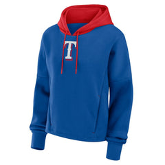 Texas Rangers Fanatics Women's Oversized Legacy Favorite Spectator Pullover Hoodie - Royal - Fanatics on Sale