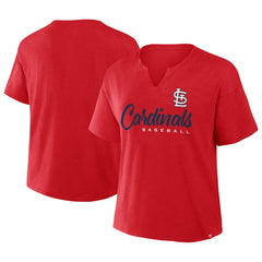 St. Louis Cardinals Fanatics Women's Fan Fave Stadium Slub Boxy T-Shirt - Red - Fanatics Sale
