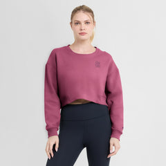 St. Louis Cardinals Fanatics Women's Studio Cropped Pullover Sweatshirt - Pink - Fanatics Lifestyle