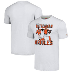 Adley Rutschman Baltimore Orioles Homage Caricature Player Tri-Blend T-Shirt - Gray - MLB Discount